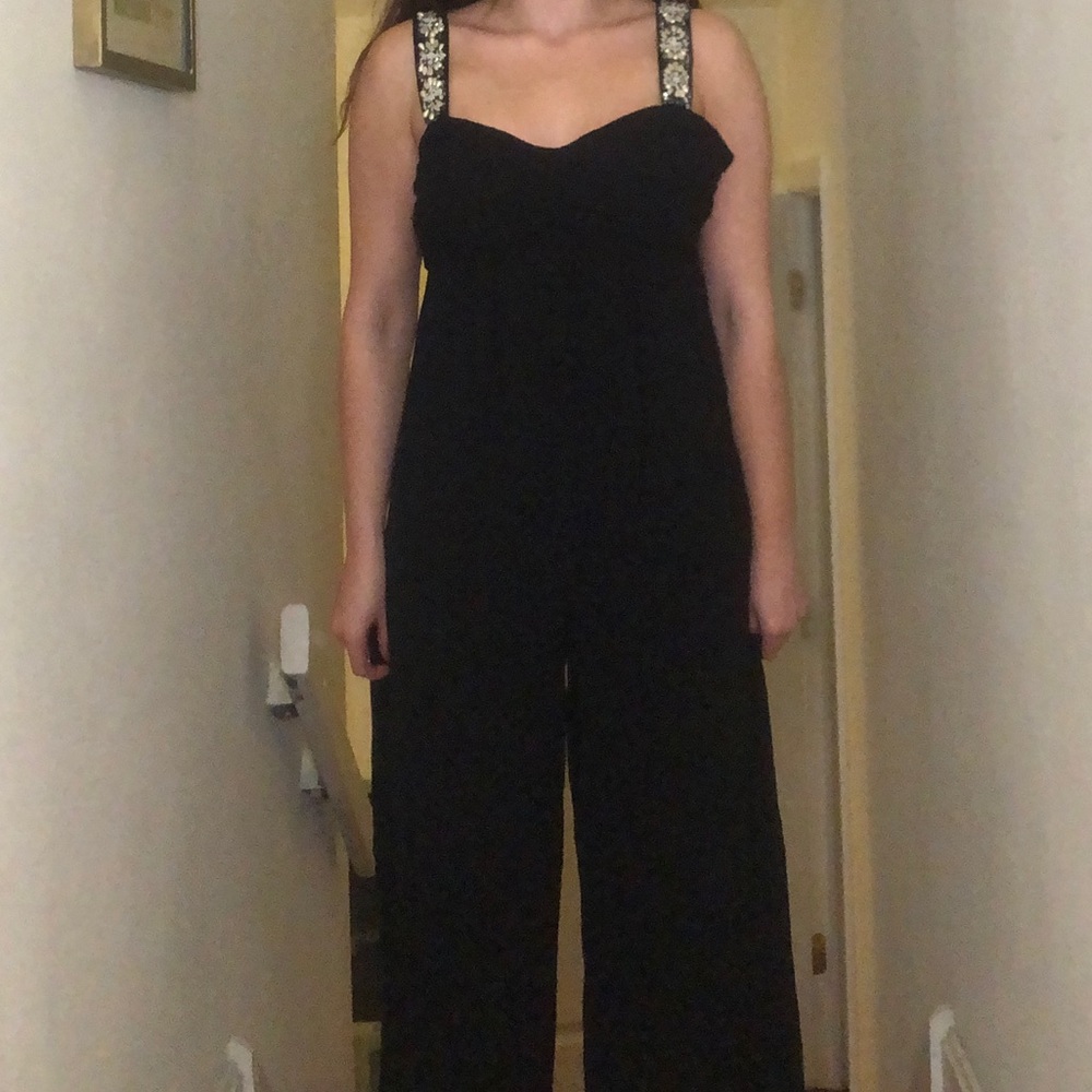 Black beaded jumpsuit - Picture 2 of 3